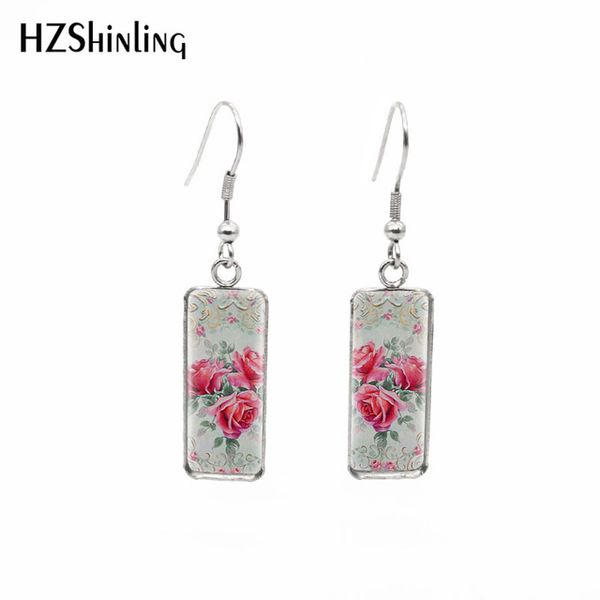 2019 new red rose rectangular earring flowers art fish hook earring romantic ear rings hand craft jewelry, Silver
2019 new red rose rectangular earring flowers art fish hook earring romantic ear rings hand craft jewelry, Silver