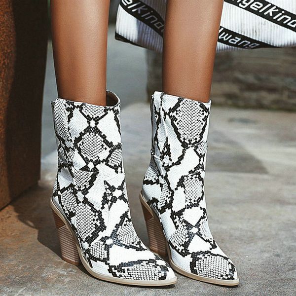 snake print western cowgirl boots white black yellow faux leather cowboy ankle boots for women wedge high heel chunky
snake print western cowgirl boots white black yellow faux leather cowboy ankle boots for women wedge high heel chunky