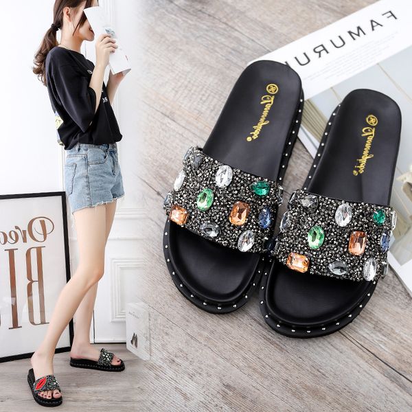 low shoes woman 2020 slippers heels slipers women slides jelly flip flops shale female beach platform high flat new soft, Black
low shoes woman 2020 slippers heels slipers women slides jelly flip flops shale female beach platform high flat new soft, Black