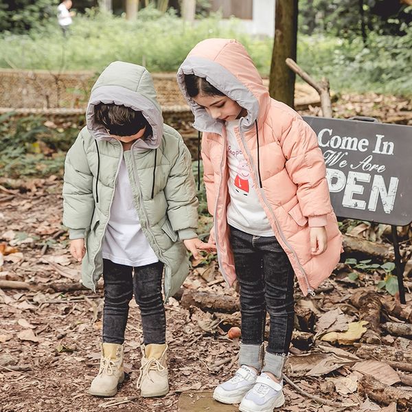 ruilu 2019 medium and long children's thickened children's down jacket boys and girls down jacket, Blue;gray
ruilu 2019 medium and long children's thickened children's down jacket boys and girls down jacket, Blue;gray