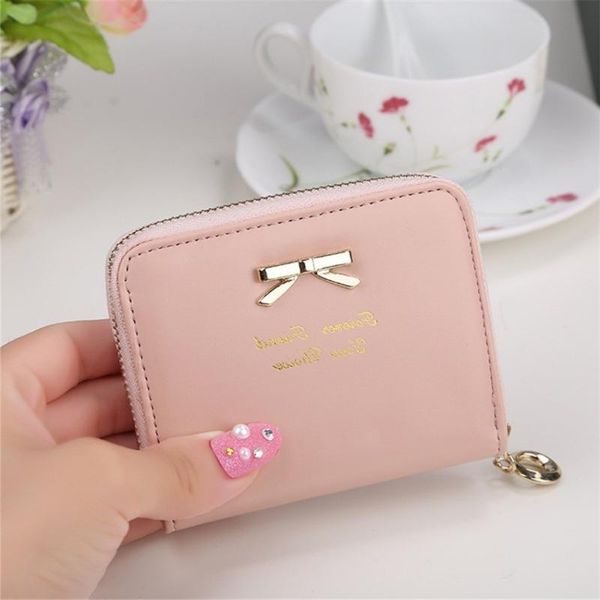 2019 new pu leather women korean cute bowknot purse solid wearable short wallet handbag small holder money wallets, Red;black
2019 new pu leather women korean cute bowknot purse solid wearable short wallet handbag small holder money wallets, Red;black