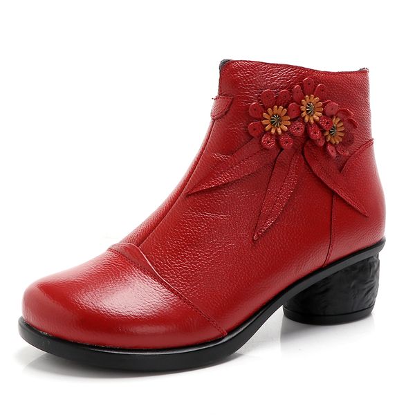 gktinoo vintage handmade genuine leather women ankle boots casual snow boots winter ladies flower shoes zip rubber botines mujer, Black
gktinoo vintage handmade genuine leather women ankle boots casual snow boots winter ladies flower shoes zip rubber botines mujer, Black