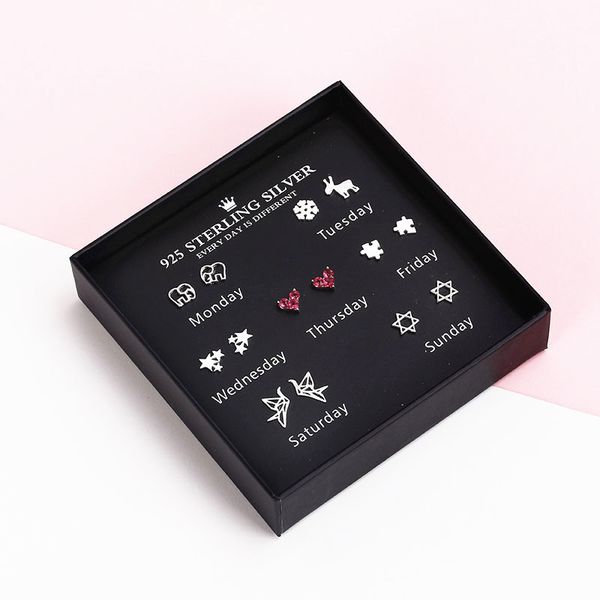 kyoko 925 sterling silver star stud earrings for women elegant wedding jewelry pendientes mujer moda fashion 2019 brincos s1697, Golden;silver
kyoko 925 sterling silver star stud earrings for women elegant wedding jewelry pendientes mujer moda fashion 2019 brincos s1697, Golden;silver