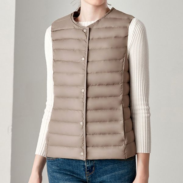 lightweight white duck down women vest o-neck ultra light warm waistcoat female plus size 2019 autumn winter sleeveless coat, Black
lightweight white duck down women vest o-neck ultra light warm waistcoat female plus size 2019 autumn winter sleeveless coat, Black