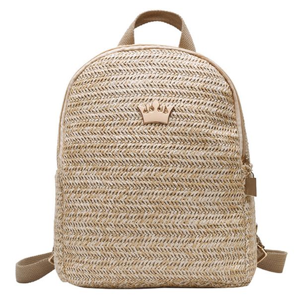 straw women's backpack shoulder school crown decorative backpack straw knitted female
straw women's backpack shoulder school crown decorative backpack straw knitted female