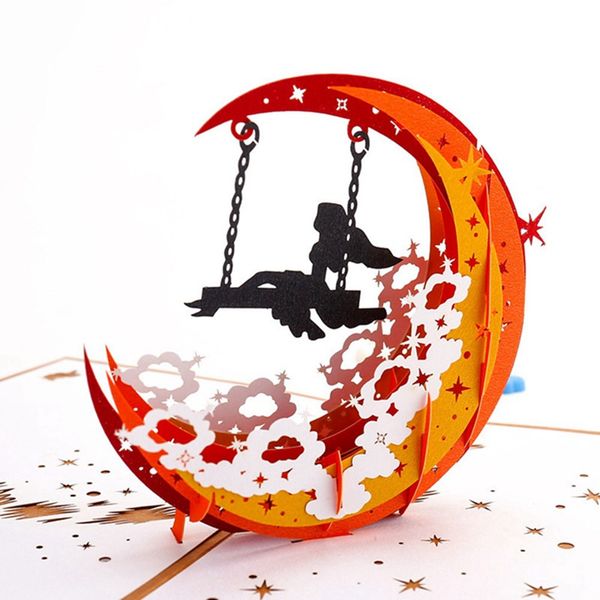1 pcs 3d stereo greeting card handmade paper carving retro moon girl stereo creative paper carving openwork greeting card
1 pcs 3d stereo greeting card handmade paper carving retro moon girl stereo creative paper carving openwork greeting card