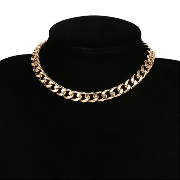 punk collares necklace statement link chain chunky gold color hip hop chain necklaces for women choker charm jewelry 2020 new, Silver
punk collares necklace statement link chain chunky gold color hip hop chain necklaces for women choker charm jewelry 2020 new, Silver