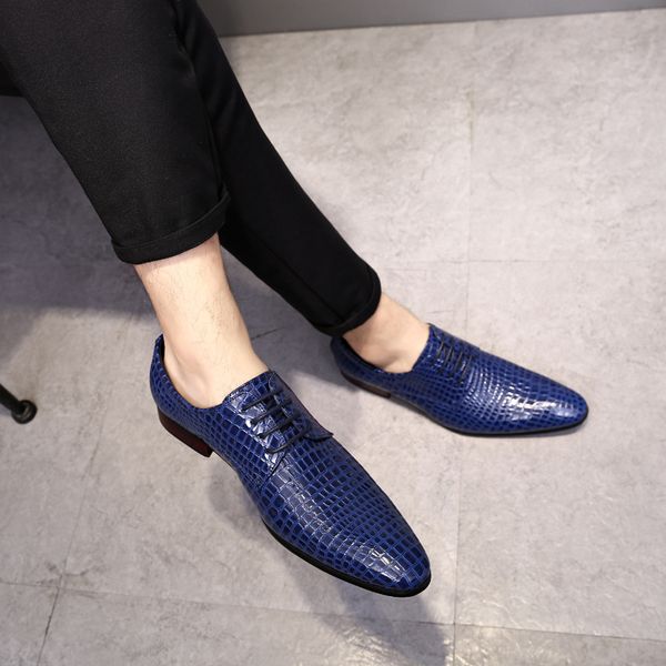 new men's shoes fall 2019 british shoes alligator lace-up pointed men's shoes, Black
new men's shoes fall 2019 british shoes alligator lace-up pointed men's shoes, Black