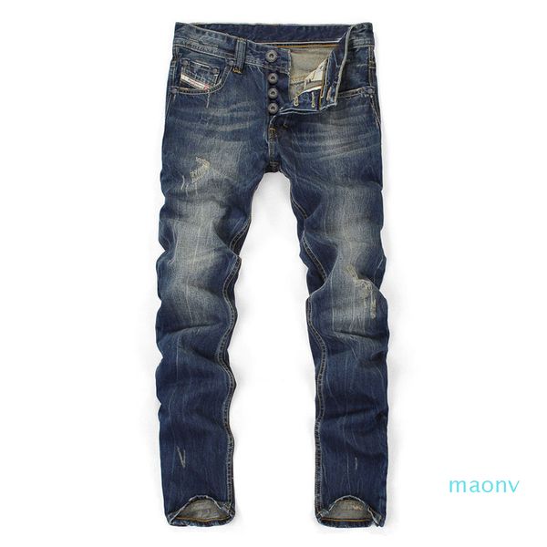 new men jeans fashion designer distressed ripped jeans men straight fit cotton jeans xm08, Blue
new men jeans fashion designer distressed ripped jeans men straight fit cotton jeans xm08, Blue