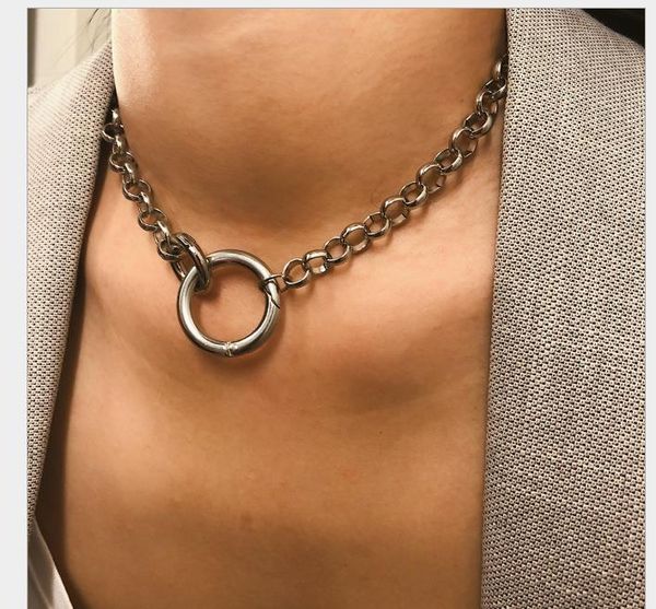 jewelry simple cross chain two links necklace jewelry female personality single layer exaggerated circle sweater chain, Silver
jewelry simple cross chain two links necklace jewelry female personality single layer exaggerated circle sweater chain, Silver