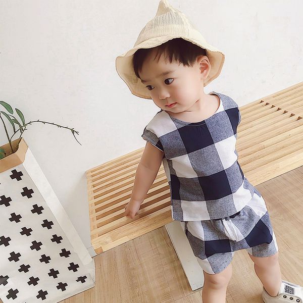 plaid vest + shorts 2 pcs clothing sets outfits toddler boy clothing summer baby boys suit for kids clothes dropshipping, White
plaid vest + shorts 2 pcs clothing sets outfits toddler boy clothing summer baby boys suit for kids clothes dropshipping, White