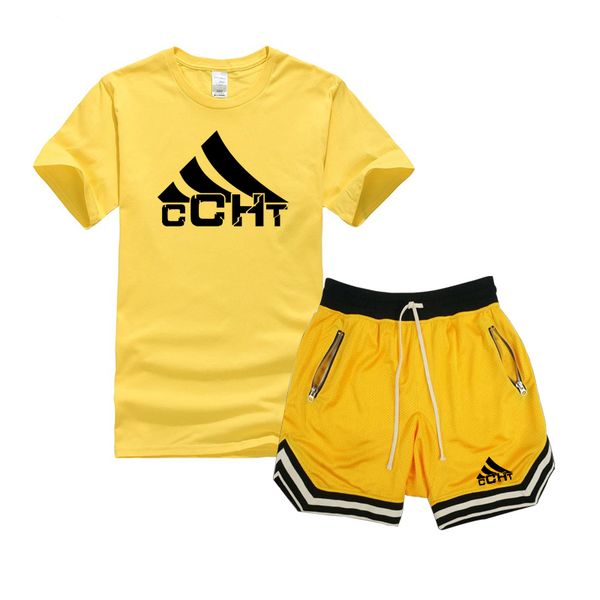 2020 men's casual suit fashion 2-piece sportswear stitching short-sleeved t-shirt shorts suit men's sportswear tracksuit summer, Gray
2020 men's casual suit fashion 2-piece sportswear stitching short-sleeved t-shirt shorts suit men's sportswear tracksuit summer, Gray