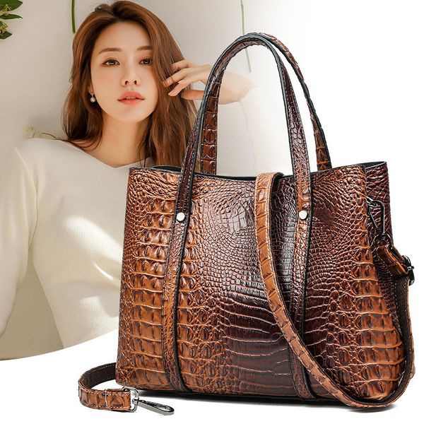 classic alligator women handbags cayman crocodile pattern embossed leather shoulder bag female large casual totes handle bag
classic alligator women handbags cayman crocodile pattern embossed leather shoulder bag female large casual totes handle bag