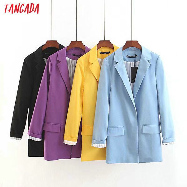 tangada women clothes 2018 new arrival women formal blazer camdy color blazer work office business female coats autumn qb46, White;black
tangada women clothes 2018 new arrival women formal blazer camdy color blazer work office business female coats autumn qb46, White;black