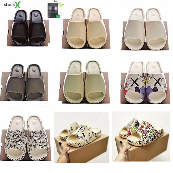 stock x 2020 kanye west bone earth 450 slipper foam runner shoes desert sand resin fashion men women beach slides sandals 36-45, Black
stock x 2020 kanye west bone earth 450 slipper foam runner shoes desert sand resin fashion men women beach slides sandals 36-45, Black