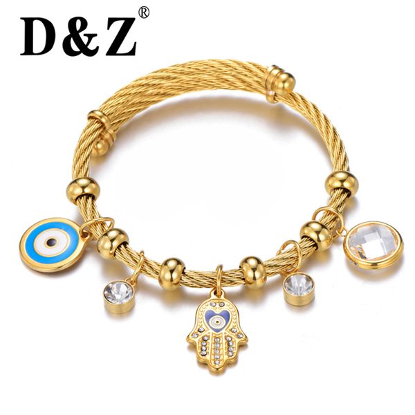d&z islam eye of fatima bangle for women stainless steel adjustable wire bracelets & bangles jewelry daughter of mohammed amulet, Black
d&z islam eye of fatima bangle for women stainless steel adjustable wire bracelets & bangles jewelry daughter of mohammed amulet, Black
