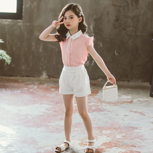 clothing sets teen girl summer 2021 two pieces sleeveless children set fashion big girls clothes suit casual yellow pink outfits, White
clothing sets teen girl summer 2021 two pieces sleeveless children set fashion big girls clothes suit casual yellow pink outfits, White