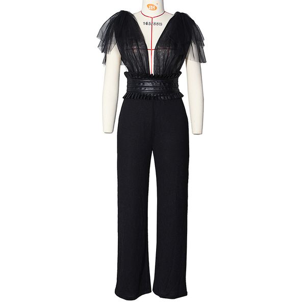 women's jumpsuits & rompers nini wonderland spring summer fashion mesh bow pu leather jumpsuit pants 2021 women vintage female overalls, Black;white
women's jumpsuits & rompers nini wonderland spring summer fashion mesh bow pu leather jumpsuit pants 2021 women vintage female overalls, Black;white