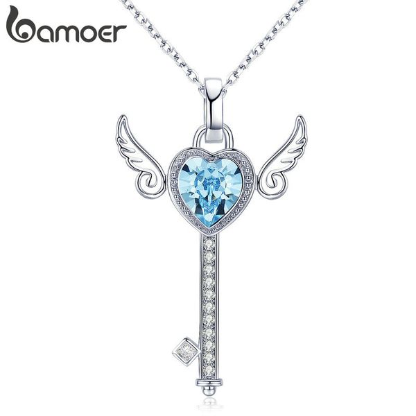 bamoer romantic guardian key silver color angel wings pendant necklaces for women wedding engagement jewelry gift yin073
bamoer romantic guardian key silver color angel wings pendant necklaces for women wedding engagement jewelry gift yin073