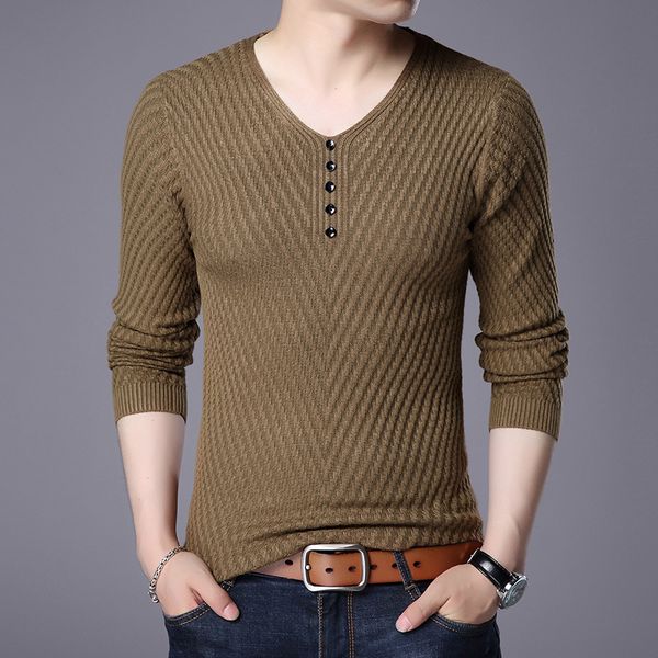 2019 new fashion brand sweater man v-neck pullovers slim fit jumpers knitwear thick autumn korean style casual mens clothes 3xl, White;black
2019 new fashion brand sweater man v-neck pullovers slim fit jumpers knitwear thick autumn korean style casual mens clothes 3xl, White;black