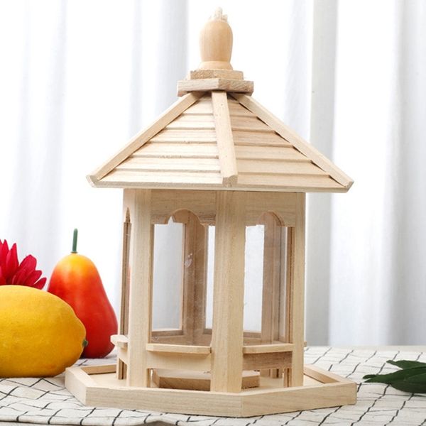 wooden bird feeder house birdhouse hanging nest with loop home garden yard outdoor pet decors hexagon shaped with roof other bird supplies
wooden bird feeder house birdhouse hanging nest with loop home garden yard outdoor pet decors hexagon shaped with roof other bird supplies