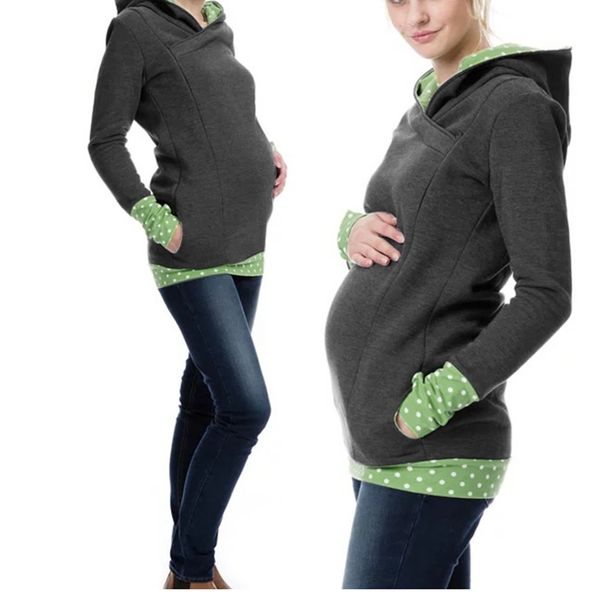 women maternity dot print patchwork breastfeeding hoodie sweatershirt nursing winter pregnancy hoodie bluza karmienie piersia, White
women maternity dot print patchwork breastfeeding hoodie sweatershirt nursing winter pregnancy hoodie bluza karmienie piersia, White