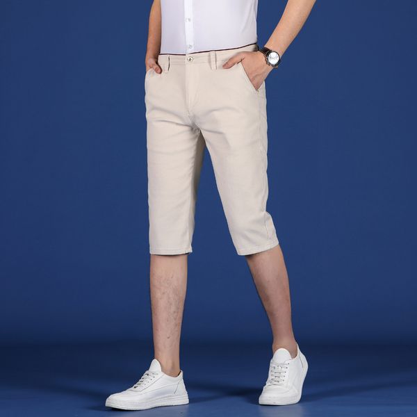 men's jeans spring and summer cropped trousers shorts short fashion casual pants, Blue
men's jeans spring and summer cropped trousers shorts short fashion casual pants, Blue