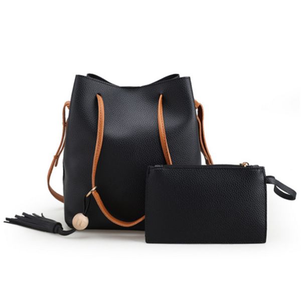 2 Sets New Women Portable PU Leather Tassel Shoulder Handbag Lady Fashion Litchi Pattern Hasp Tote Bucket Bag
2 Sets New Women Portable PU Leather Tassel Shoulder Handbag Lady Fashion Litchi Pattern Hasp Tote Bucket Bag