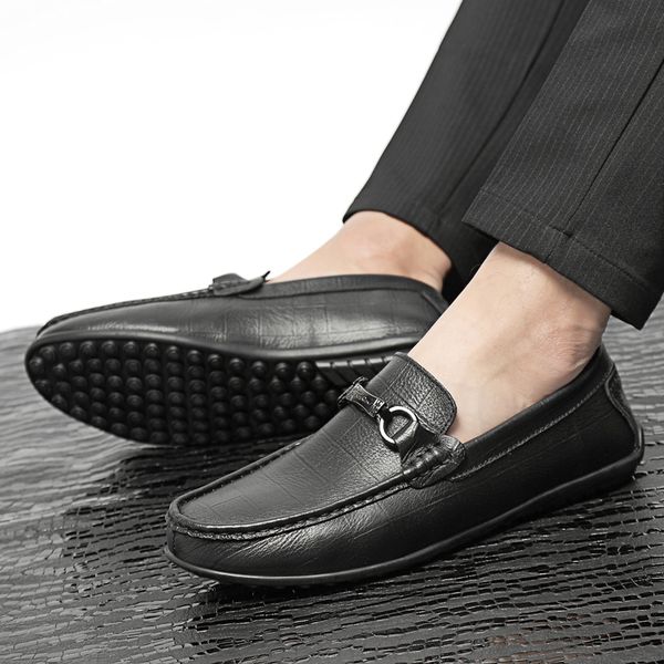 fashion shoes men loafers casual shoes breathable genuine leather loafers office men slip on driving moccasins comfortable, Black
fashion shoes men loafers casual shoes breathable genuine leather loafers office men slip on driving moccasins comfortable, Black