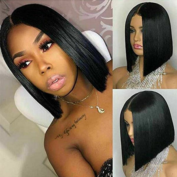 brazilian short bob remy straight lace front human hair wigs natural color lace frontal wig for black women, Black;brown
brazilian short bob remy straight lace front human hair wigs natural color lace frontal wig for black women, Black;brown