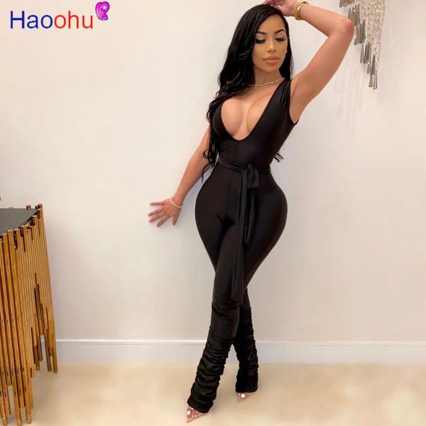 haoohu bodycon rompers women jumpsuit summer deep v neck one peice club outfits ruched stacked leggings pant body overalls, Black;white
haoohu bodycon rompers women jumpsuit summer deep v neck one peice club outfits ruched stacked leggings pant body overalls, Black;white