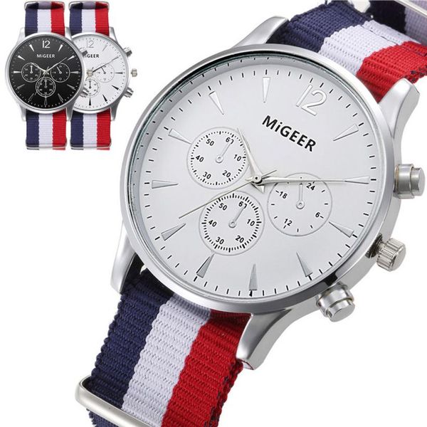 migeer mens fashion canvas alloy analog watch wrist watches drop shipping p23 jul20, Slivery;brown
migeer mens fashion canvas alloy analog watch wrist watches drop shipping p23 jul20, Slivery;brown