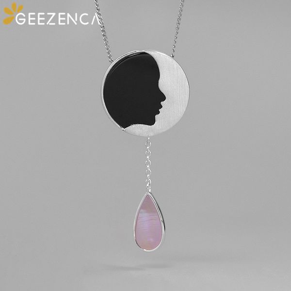 925 sterling silver pendant necklace agate moon face fritillaria gold-plated pendants fine jewelry women original designtrendy
925 sterling silver pendant necklace agate moon face fritillaria gold-plated pendants fine jewelry women original designtrendy