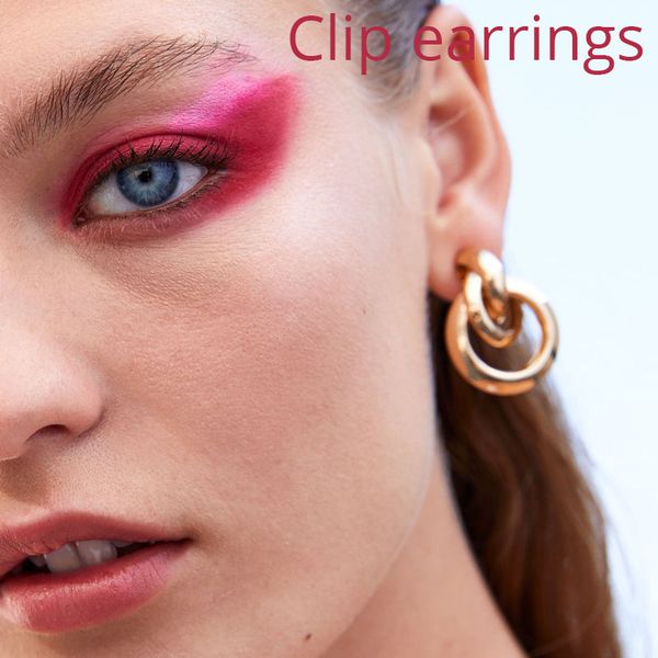 2019 trendy gold statement clip earrings no pierced for women fashion maxi ear clips for female party gifts brincos jewelry, Silver
2019 trendy gold statement clip earrings no pierced for women fashion maxi ear clips for female party gifts brincos jewelry, Silver