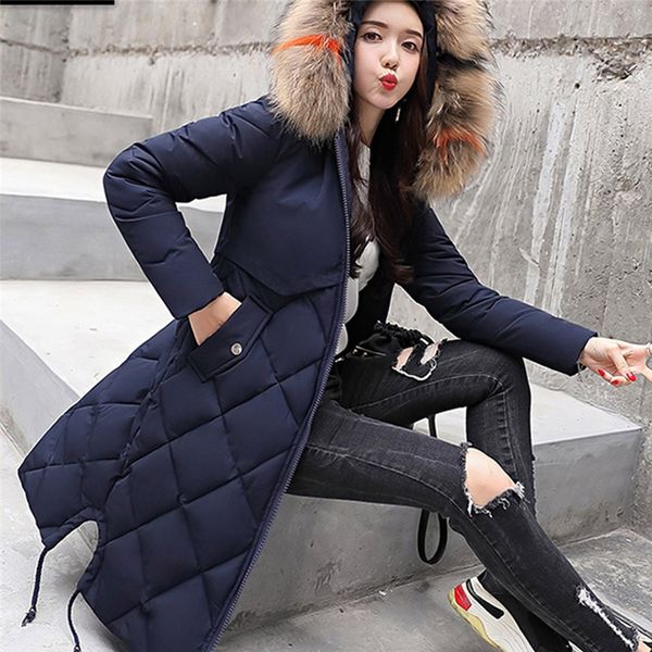 women's jacket fashion large fur collar outerwear long sleeve hooded parka down jacket cotton-padded pockets bandage coats n14, Black
women's jacket fashion large fur collar outerwear long sleeve hooded parka down jacket cotton-padded pockets bandage coats n14, Black