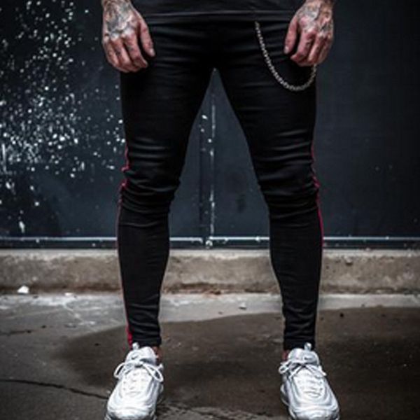 2019 new style fashion men ripped biker skinny frayed patchwork trousers skinny casual long pants, Black
2019 new style fashion men ripped biker skinny frayed patchwork trousers skinny casual long pants, Black