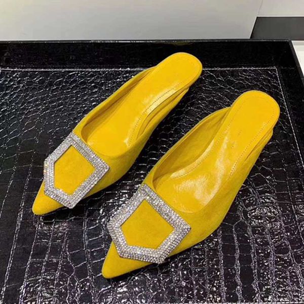 2020 design women slippers elegant square toe little high heels slippers summer outdoor beach slides shoes cryastal, Black
2020 design women slippers elegant square toe little high heels slippers summer outdoor beach slides shoes cryastal, Black