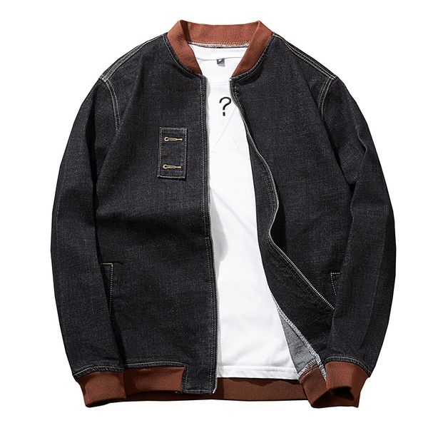 7xl 6xl mens black denim baseball jacket contrast color casual men coat cowboy men's jean streetwear ;ya086, Black;brown
7xl 6xl mens black denim baseball jacket contrast color casual men coat cowboy men's jean streetwear ;ya086, Black;brown