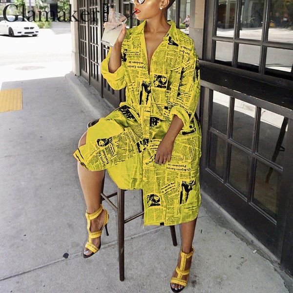 glamaker newspaper print shirt dress women autumn long sleeve midi dress streetwear plus size blouse club vestido, Black;gray
glamaker newspaper print shirt dress women autumn long sleeve midi dress streetwear plus size blouse club vestido, Black;gray