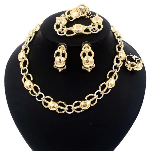 yulaili dubai gold jewelry sets for women necklace earrings bracelet ring classic style party wedding jewellery ing, Black
yulaili dubai gold jewelry sets for women necklace earrings bracelet ring classic style party wedding jewellery ing, Black