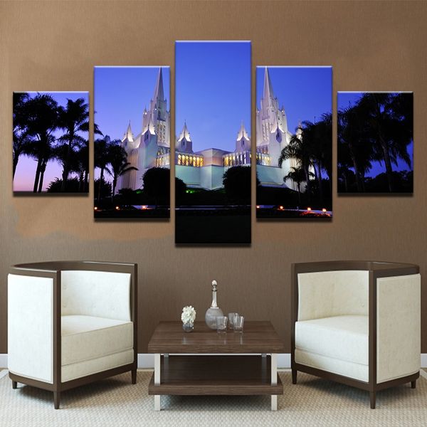 canvas paintings for living room wall art framework 5 pieces san diego california temple pictures nightscape posters home decor
canvas paintings for living room wall art framework 5 pieces san diego california temple pictures nightscape posters home decor