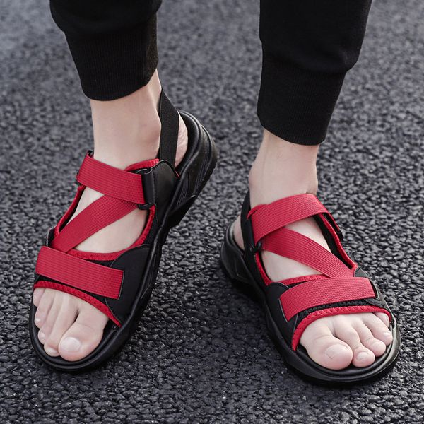 new summer shoes men sandals thick sole flat man beach sandals summer holiday shoes non-slip black white red a2322
new summer shoes men sandals thick sole flat man beach sandals summer holiday shoes non-slip black white red a2322
