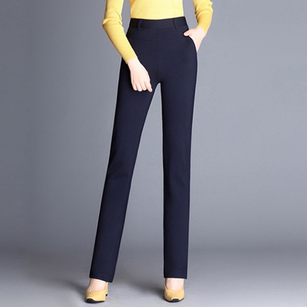 women's high waist plus size elastic waist straight slim long pants female pencil feet pants for spring to 6xl da318, Black;white
women's high waist plus size elastic waist straight slim long pants female pencil feet pants for spring to 6xl da318, Black;white