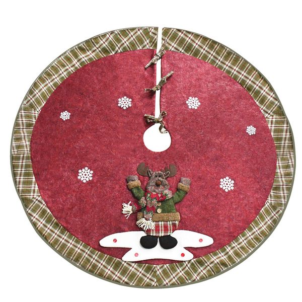 48'' christmas tree lattice skirt with 3d deer snowman round fabric carpet christmas ornaments for home floor mat new year 2020
48'' christmas tree lattice skirt with 3d deer snowman round fabric carpet christmas ornaments for home floor mat new year 2020