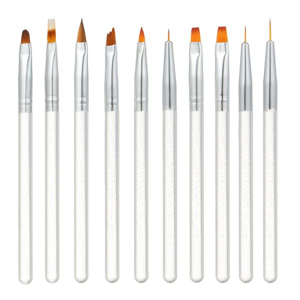 10pcs/set nail art brush uv gel acrylic crystal design builder painting drawing carving pen linner manicure tool set, Yellow
10pcs/set nail art brush uv gel acrylic crystal design builder painting drawing carving pen linner manicure tool set, Yellow