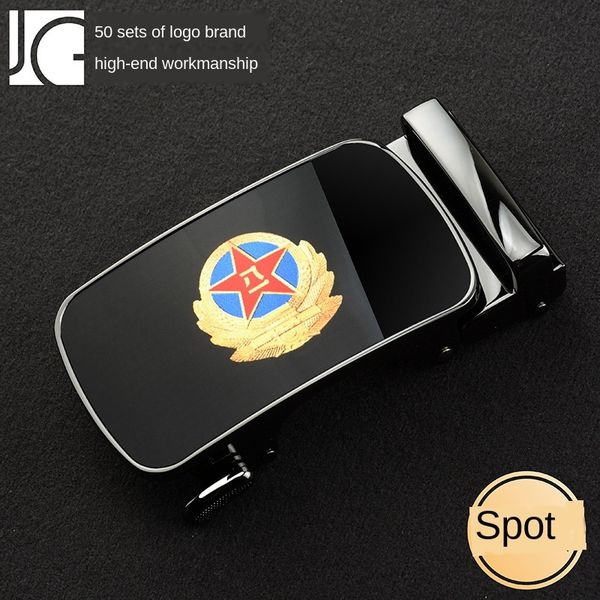 men's leather belt customized standard army zinc alloy belt buckle automatic buckle leather head, Slivery;black
men's leather belt customized standard army zinc alloy belt buckle automatic buckle leather head, Slivery;black