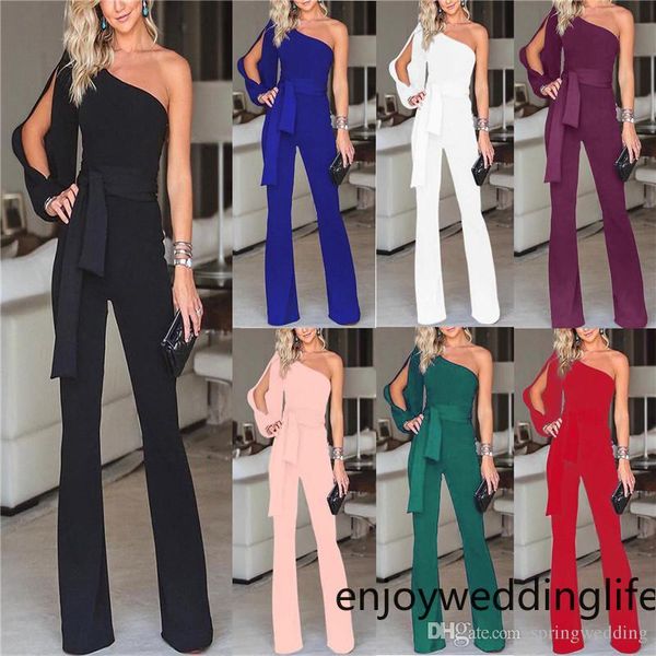 wide leg elegant jumpsuits one shoulder rompers women overalls night club bodysuit fashion casual pants suits fs4246, Black;white
wide leg elegant jumpsuits one shoulder rompers women overalls night club bodysuit fashion casual pants suits fs4246, Black;white