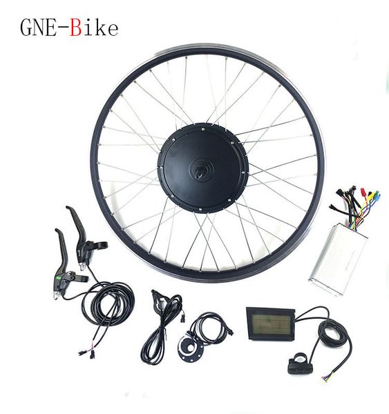 

gne electric bike bicycle conversion kit for 20" 26" 700c rear wheel hub motor 48v 1000w ebike kit bicicleta electrica with lcd
