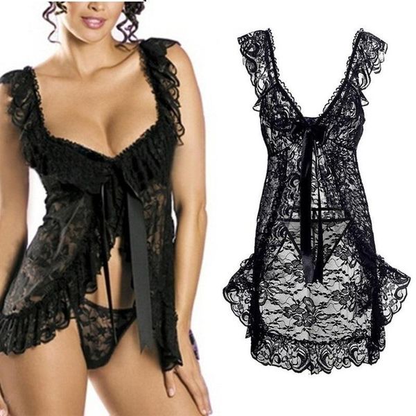 2020 ladies lace lingerie nightwear underwear perspective cardigan low waist t-back sleepwear plus size s-2xl ing, Black;white
2020 ladies lace lingerie nightwear underwear perspective cardigan low waist t-back sleepwear plus size s-2xl ing, Black;white