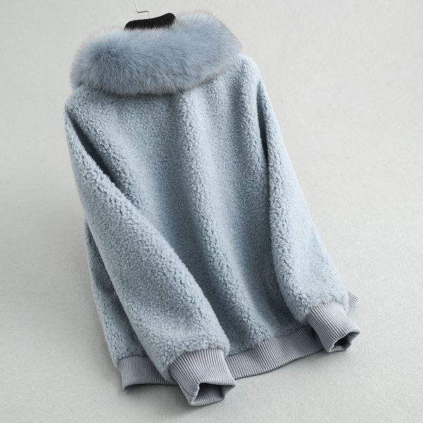 women's fur & faux real coat female 2021 winter jacket clothes collar 200% wool coats and jackets women korean kqn29208 kj, Black
women's fur & faux real coat female 2021 winter jacket clothes collar 200% wool coats and jackets women korean kqn29208 kj, Black